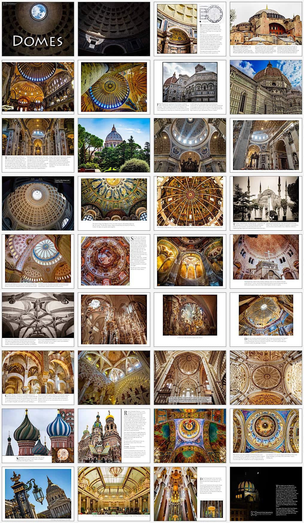 Pages from the Domes photo-book — click to download PDF