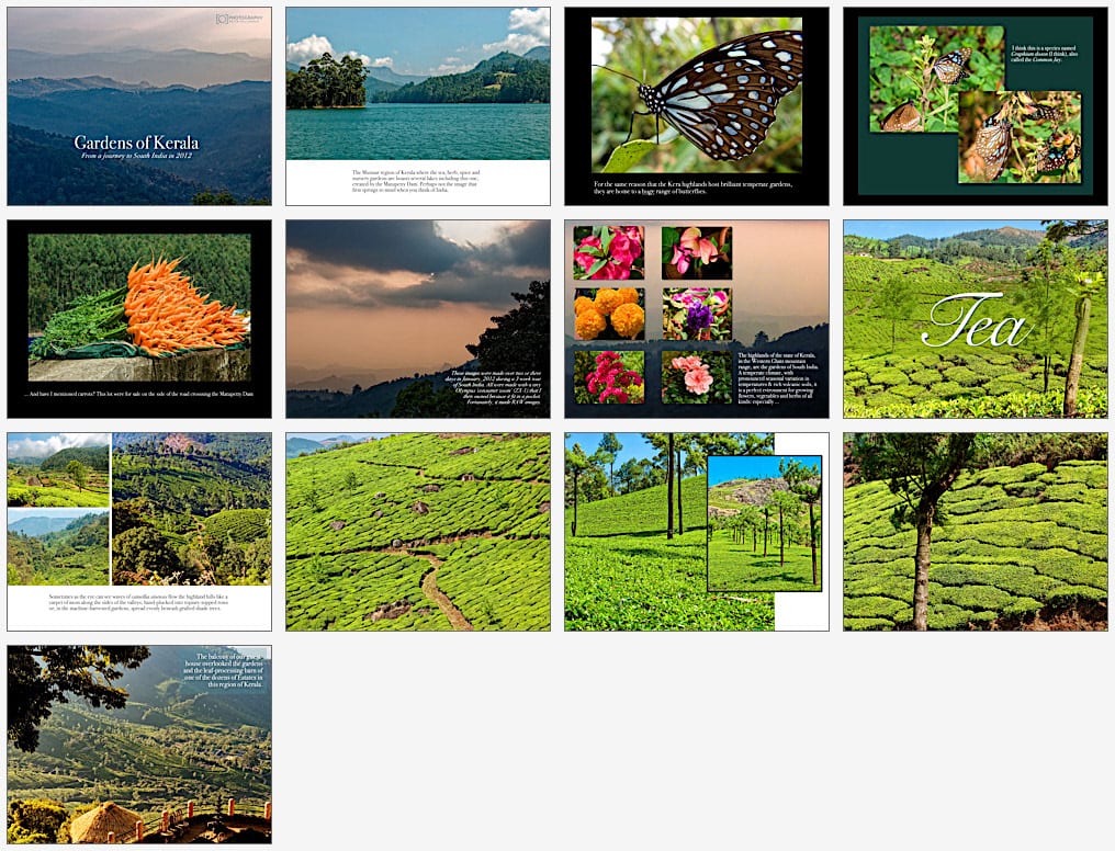 More pages from the Kerala photo-book — click to download PDF