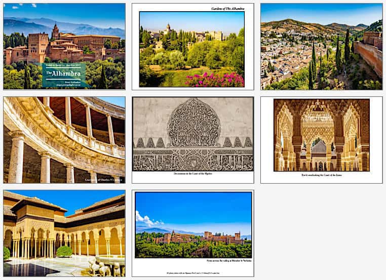 Pages from the Granada photo-book