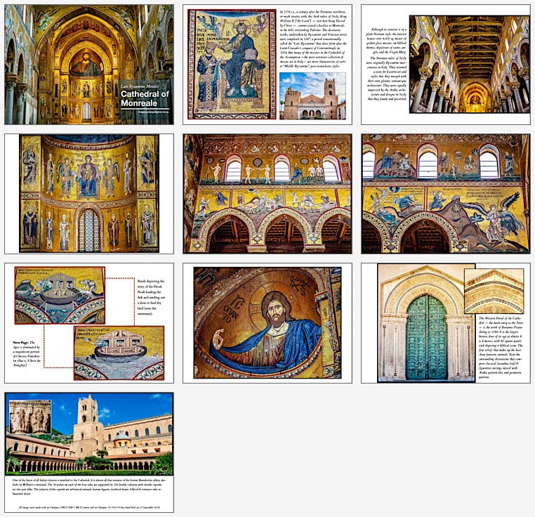 Pages from the Monreale photo-book — click to download PDF