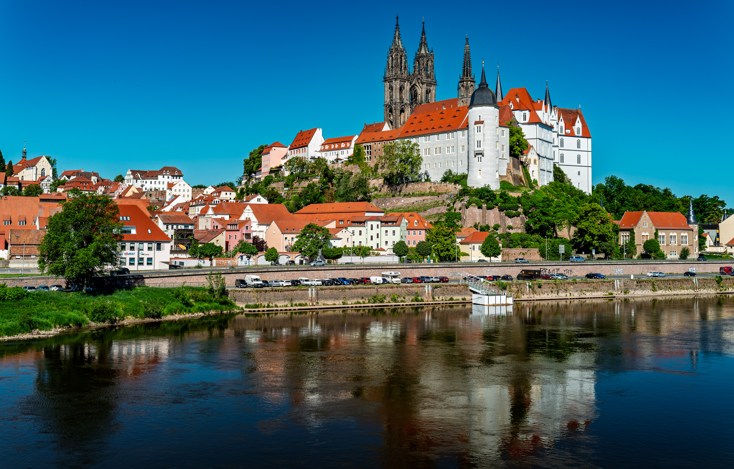 Meissen from across the Elbe