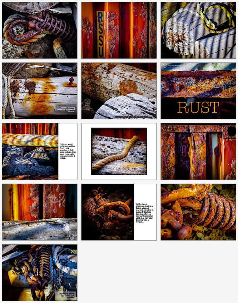 Pages from the Rust photo-book