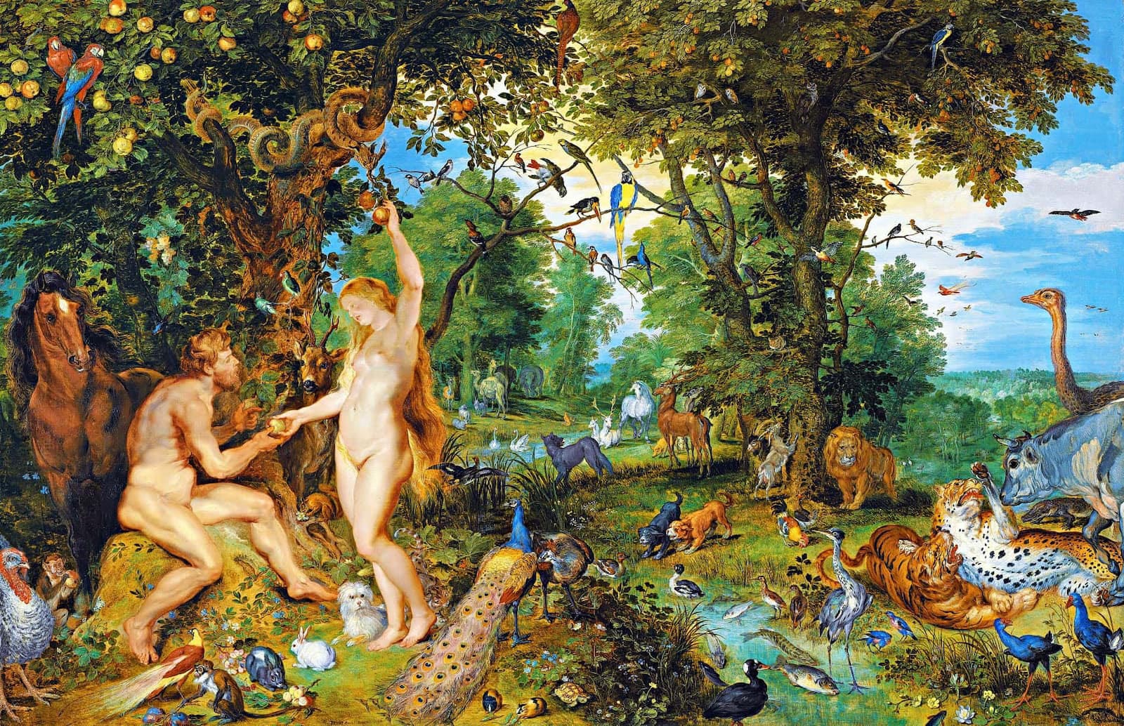 The Garden of Eden with the Fall of Man — Rubens and Bruegel the Elder